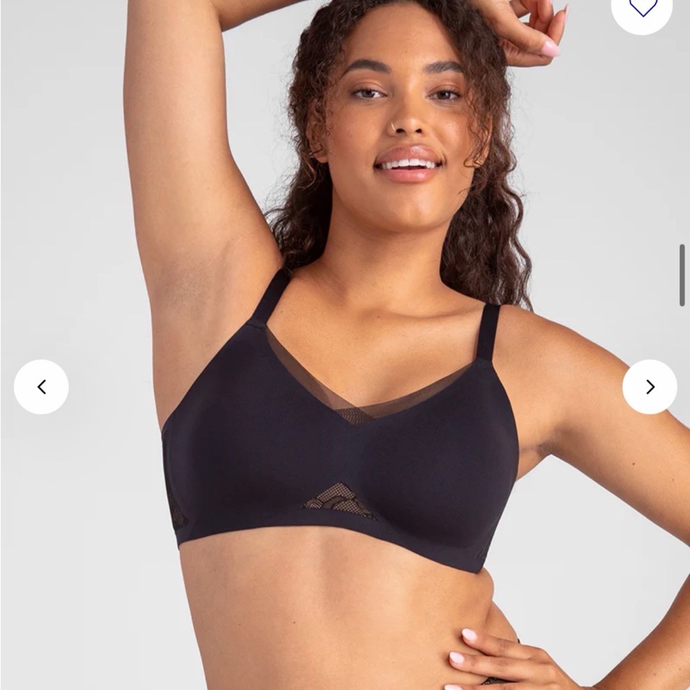 HoneyLove Black Crossover Lace Bra 36B/C